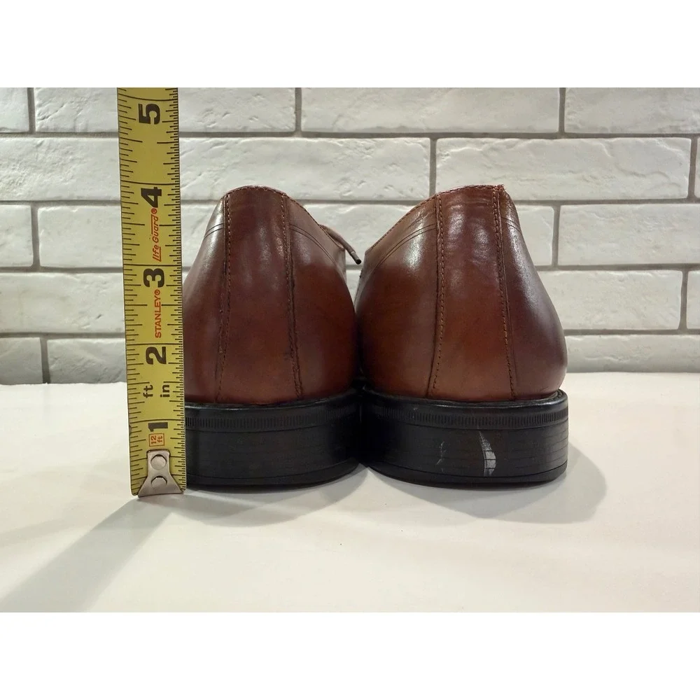 Kenneth Cole Abbott‎ Lace Up Mens 12M Brown Leather Medallion Toe Oxford AB0011